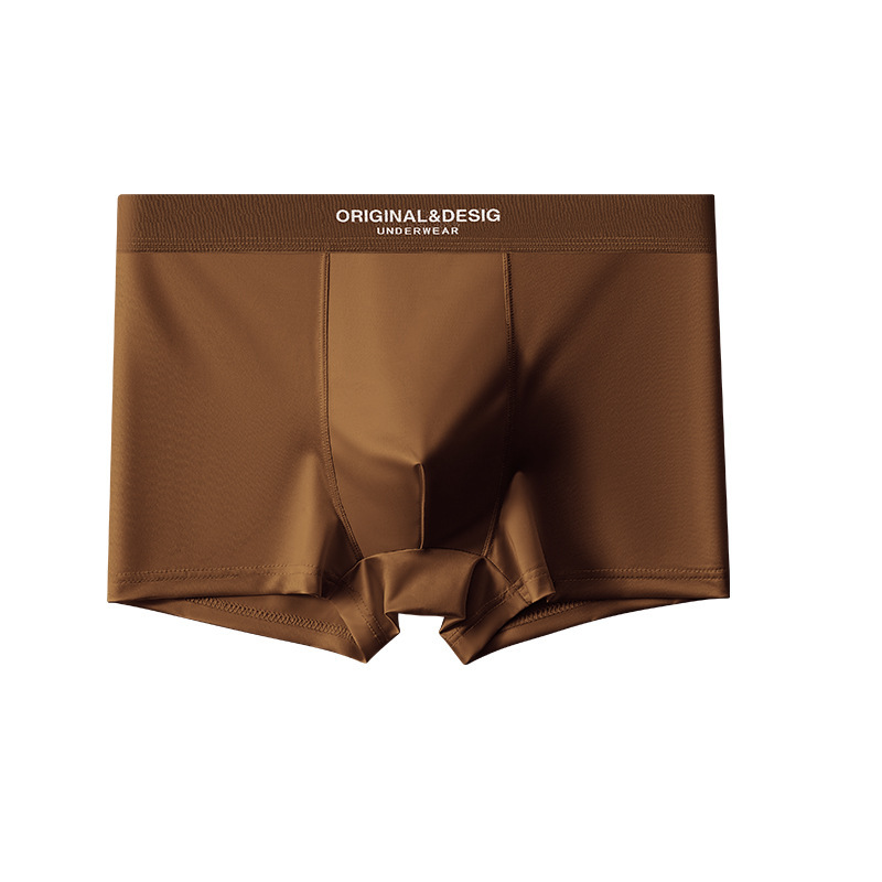 Men's Satin Light Luxury Ice Silk Underwear Summer Breathable Boxers Shorts New Boxers - image 4