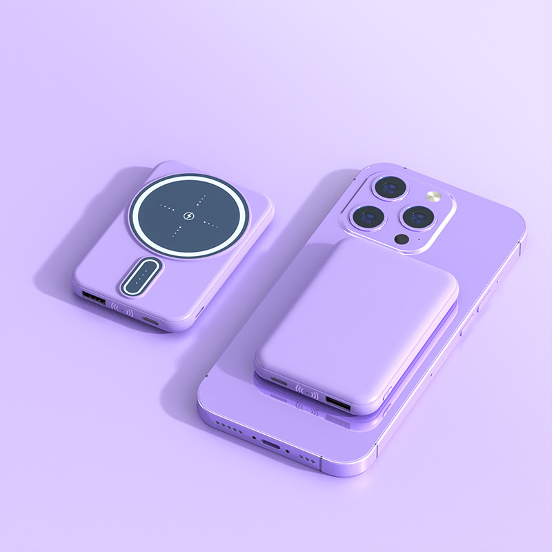 Magnetic Suction Charging Bank Wireless Charging Bank Mobile Power Supply - image 10