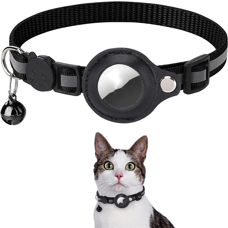 Reflective Collar Waterproof Holder Case For Airtag Air Tag Airtags Protective Cover Cat Dog Kitten Puppy Nylon Collar - image 4