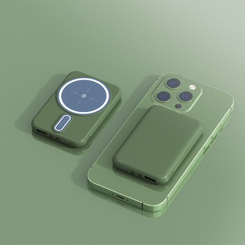 Magnetic Suction Charging Bank Wireless Charging Bank Mobile Power Supply - image 7