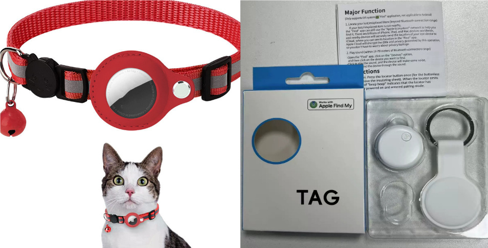 Reflective Collar Waterproof Holder Case For Airtag Air Tag Airtags Protective Cover Cat Dog Kitten Puppy Nylon Collar - image 13