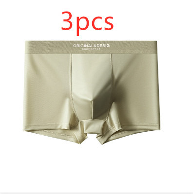 Men's Satin Light Luxury Ice Silk Underwear Summer Breathable Boxers Shorts New Boxers - image 34
