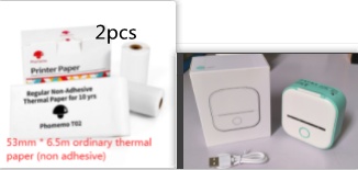 Portable Mini Thermal Label Printer Home Photo Printer Student Wrong Question Printer Bluetooth-compatible Mini Label Printer Price Tag - image 33
