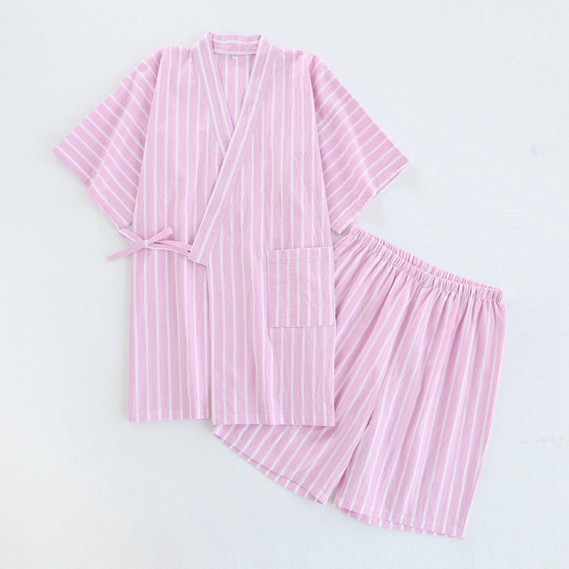 Washed Cotton Thin Striped Pajamas - image 24