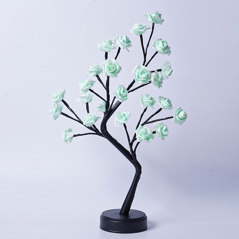 Table Lamp Flower Tree Rose Lamps Fairy Desk Night Lights USB Operated Gifts For Wedding Valentine Christmas Decoration - image 15