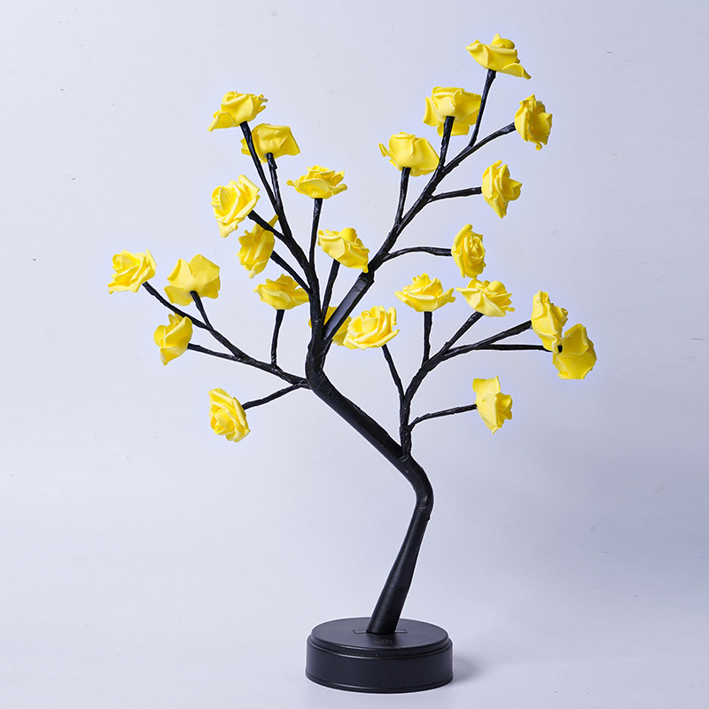Table Lamp Flower Tree Rose Lamps Fairy Desk Night Lights USB Operated Gifts For Wedding Valentine Christmas Decoration - image 5