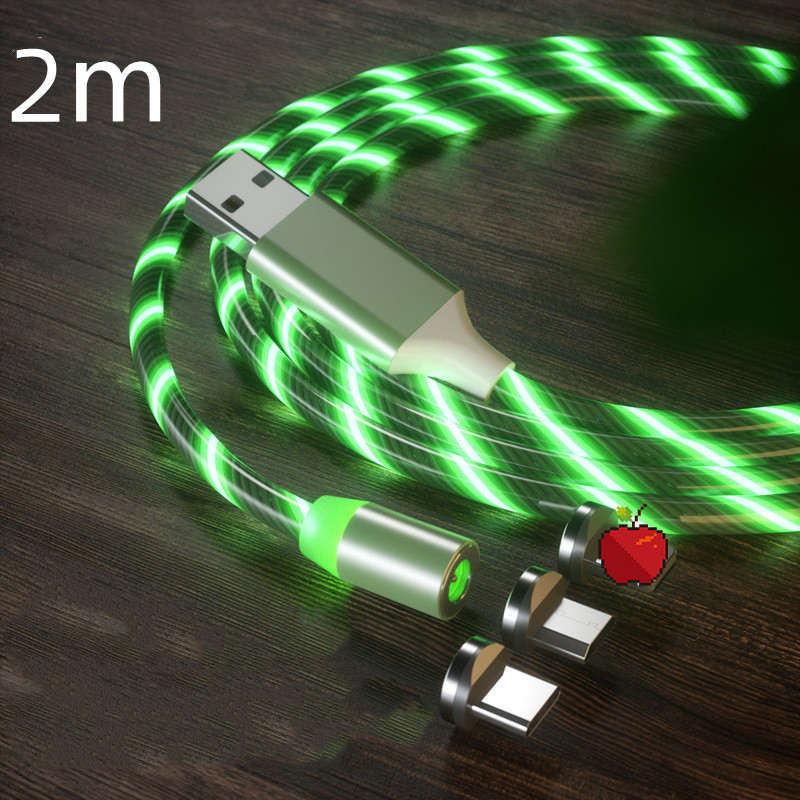 Magnetic Charging Cable Streamer Fast Charging Cable Lighting Micro USB Cable LED Magnet Charger Type-C Cable - image 26