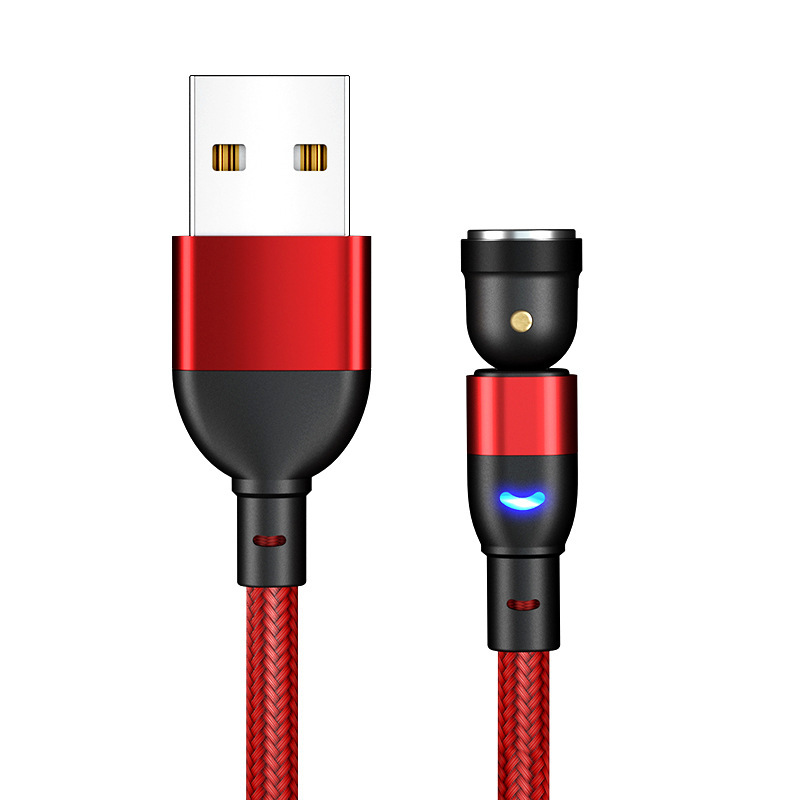 Data Cable 540 Degree Blind Suction Round Magnetic Charging Cable Three-in-one Bent Magnetic Cable - image 11