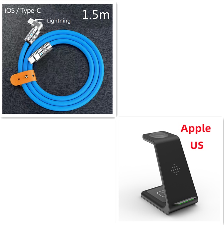 3 In 1 Fast Charging Station Wireless Charger Stand Wireless Quick Charge Dock For Phone Holder - image 61