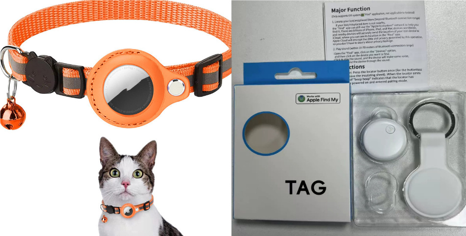 Reflective Collar Waterproof Holder Case For Airtag Air Tag Airtags Protective Cover Cat Dog Kitten Puppy Nylon Collar - image 16