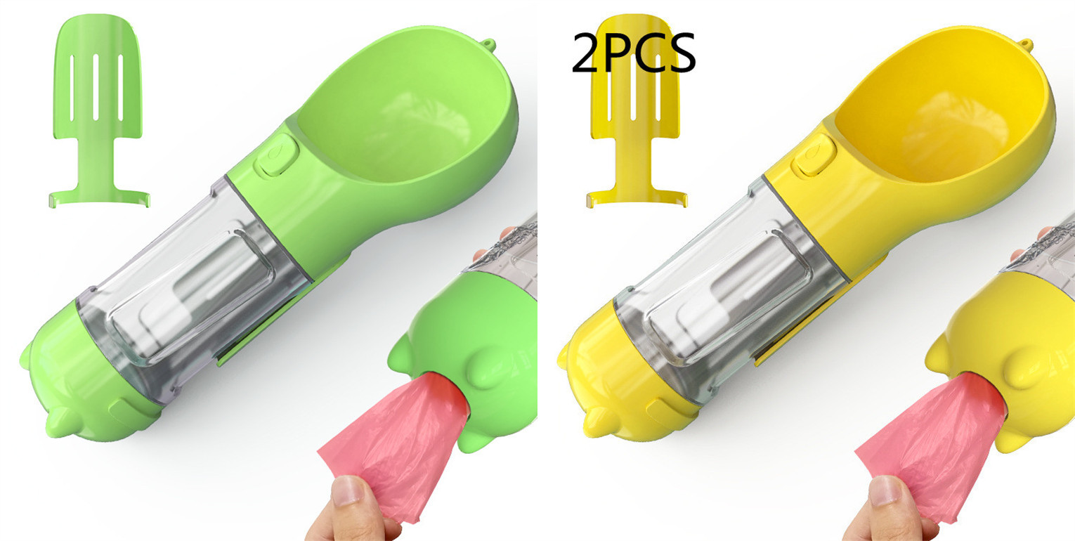 Pet Water Bottle Feeder Bowl Garbage Bag Storage Portable Pet Outdoor Travel 3 In 1 Dog Water Bottle - image 40