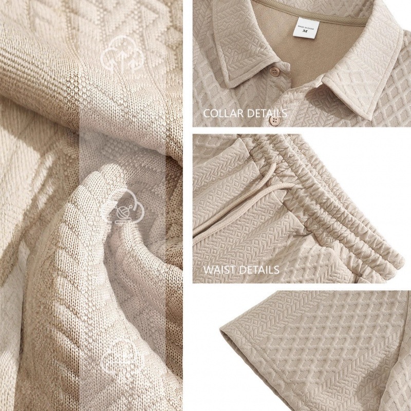 Mens Casual Suit With Jacquard And A Lapel - image 2