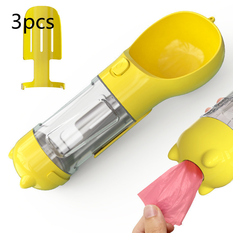 Pet Water Bottle Feeder Bowl Garbage Bag Storage Portable Pet Outdoor Travel 3 In 1 Dog Water Bottle - image 31