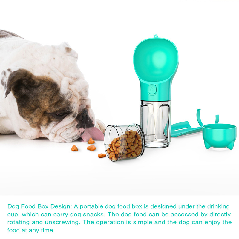 Pet Water Bottle Feeder Bowl Garbage Bag Storage Portable Pet Outdoor Travel 3 In 1 Dog Water Bottle - image 3