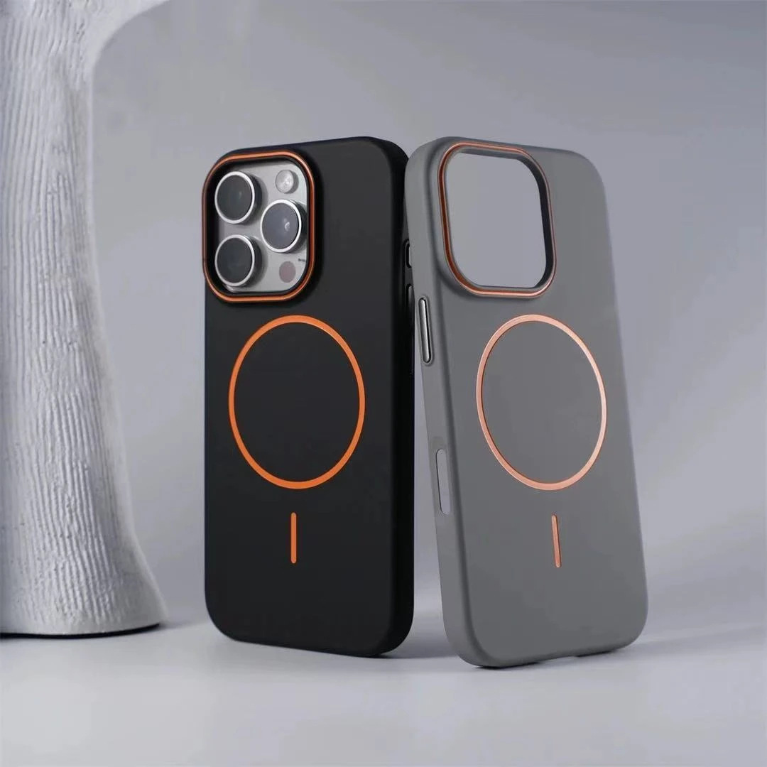 Applicable To IPhone16 Phone Case Skin-feeling Frosted Pc Magnetic Protective Sleeve - image 3