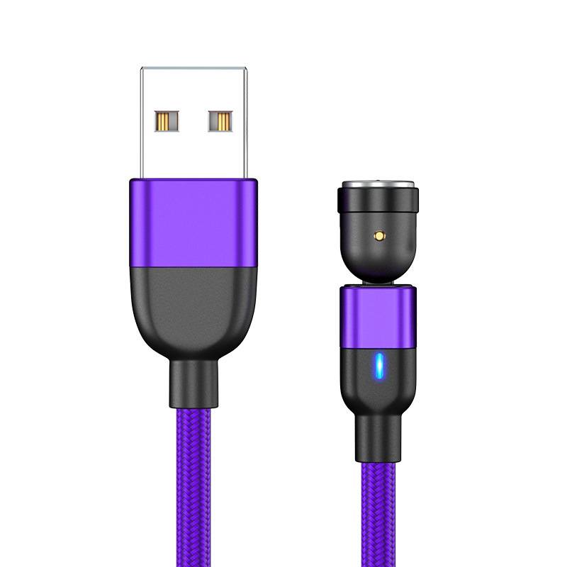 Data Cable 540 Degree Blind Suction Round Magnetic Charging Cable Three-in-one Bent Magnetic Cable - image 16