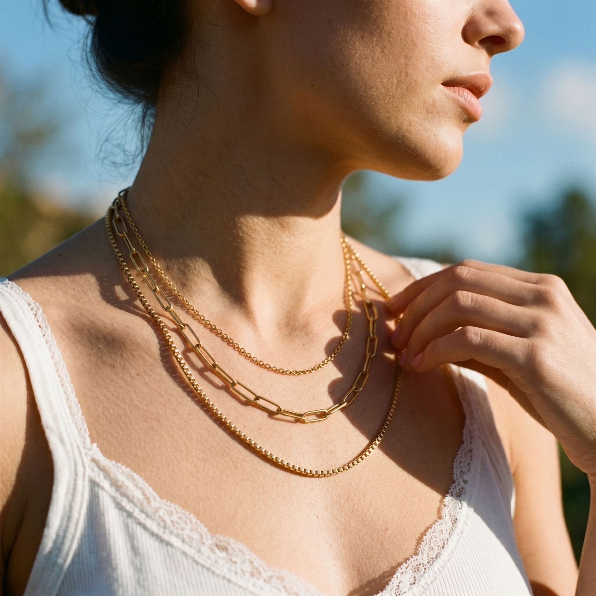 Womens Elegant Heart-Shaped Waterdrop Necklace - image 4