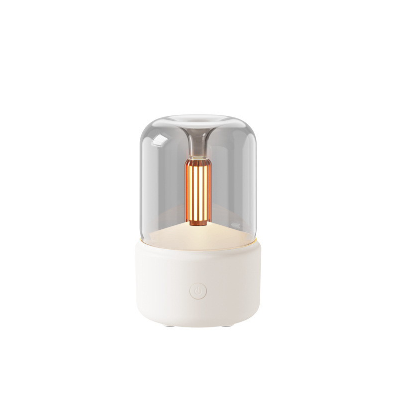 Atmosphere Light Humidifier Candlelight Aroma Diffuser Portable 120ml Electric USB Air Humidifier Cool Mist Maker Fogger 8-12 Hours With LED Night Light - image 6