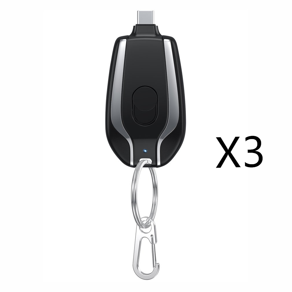 1500mAh Mini Power Emergency Pod Keychain Charger With Type-C Ultra-Compact Mini Battery Pack Fast Charging Backup Power Bank - image 3