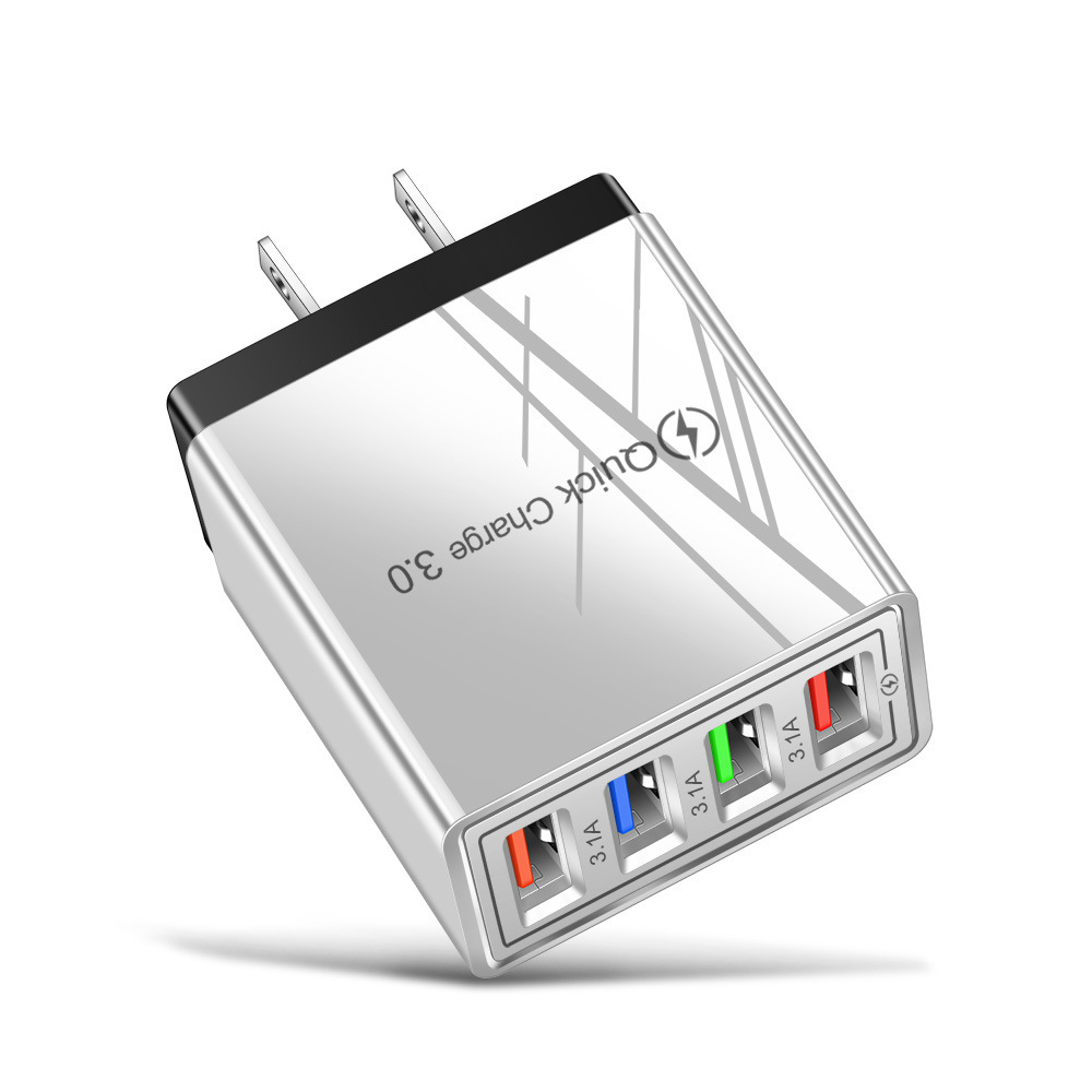 USB Charger Quick Charge 3.0 4 Phone Adapter For Tablet Portable Wall Mobile Charger Fast Charger - image 11