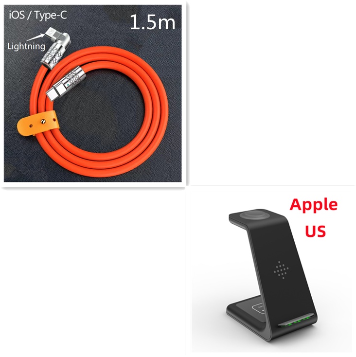 3 In 1 Fast Charging Station Wireless Charger Stand Wireless Quick Charge Dock For Phone Holder - image 57