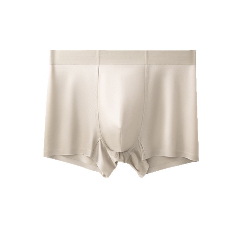Light Luxury Satin Ice Silk High-End  Silk Antibacterial Mens Underwear - image 5