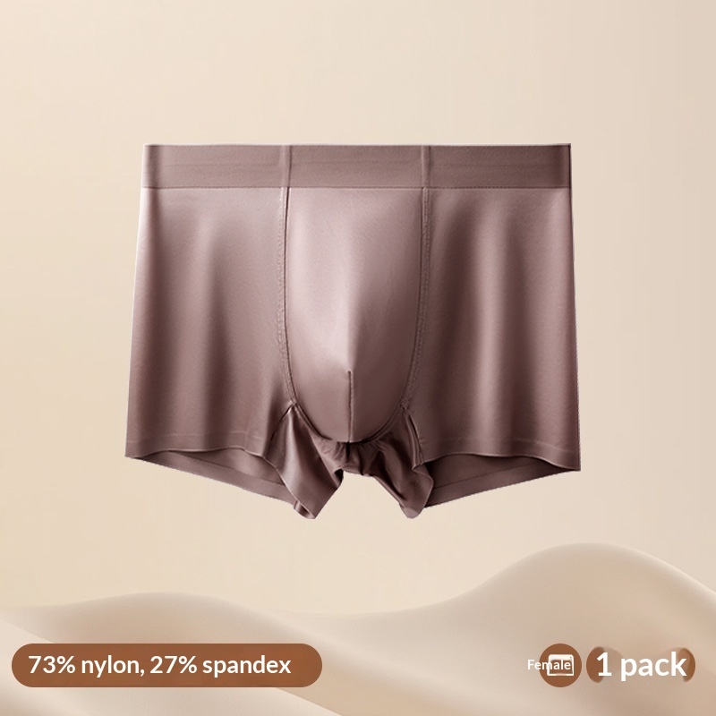 Light Luxury Satin Ice Silk High-End  Silk Antibacterial Mens Underwear - image 14