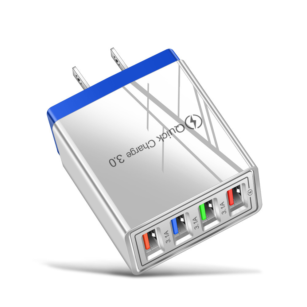 USB Charger Quick Charge 3.0 4 Phone Adapter For Tablet Portable Wall Mobile Charger Fast Charger - image 21