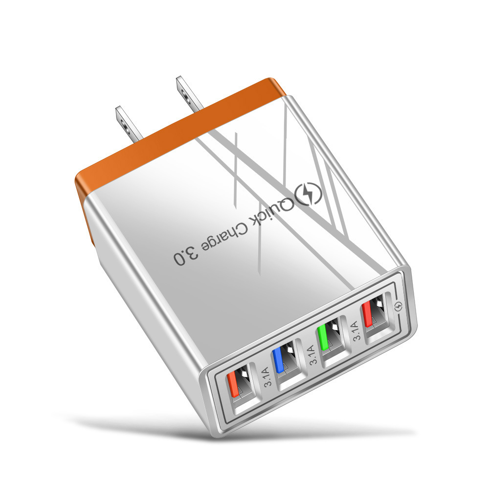 USB Charger Quick Charge 3.0 4 Phone Adapter For Tablet Portable Wall Mobile Charger Fast Charger - image 20