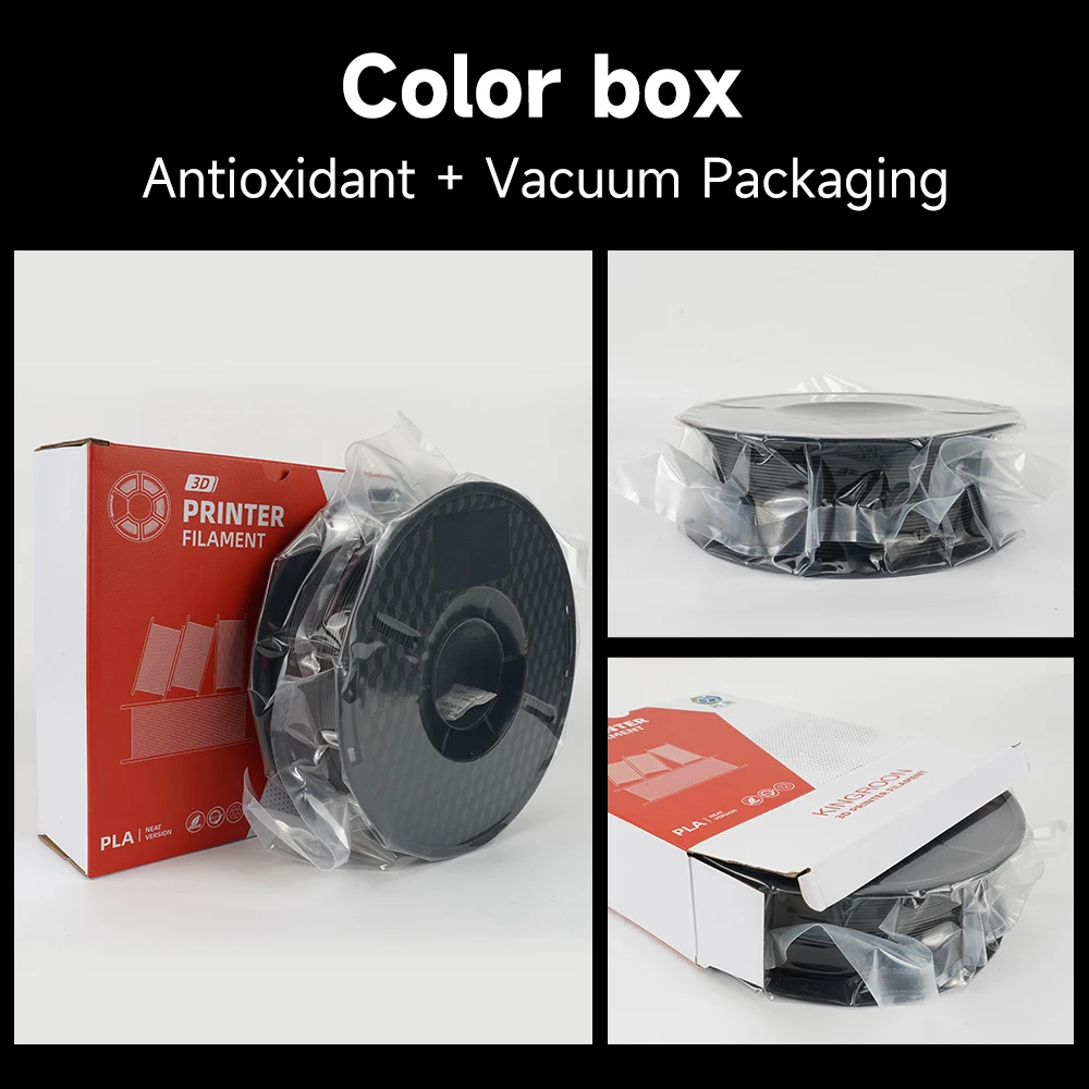 KINGROON 10KG PLA/ ABS/ PETG Filament 1.75mm Black White Gray , Wholesale 10 Rolls PLA ABS PETG Plastic For 3D Printer - image 6