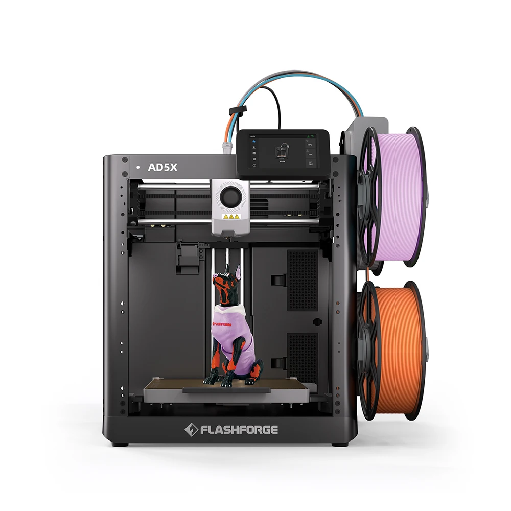 FLASHFORGE AD5X 3d Printer Multi-Color Printing Intelligent Filament System One-Click Auto Leveling Group Control