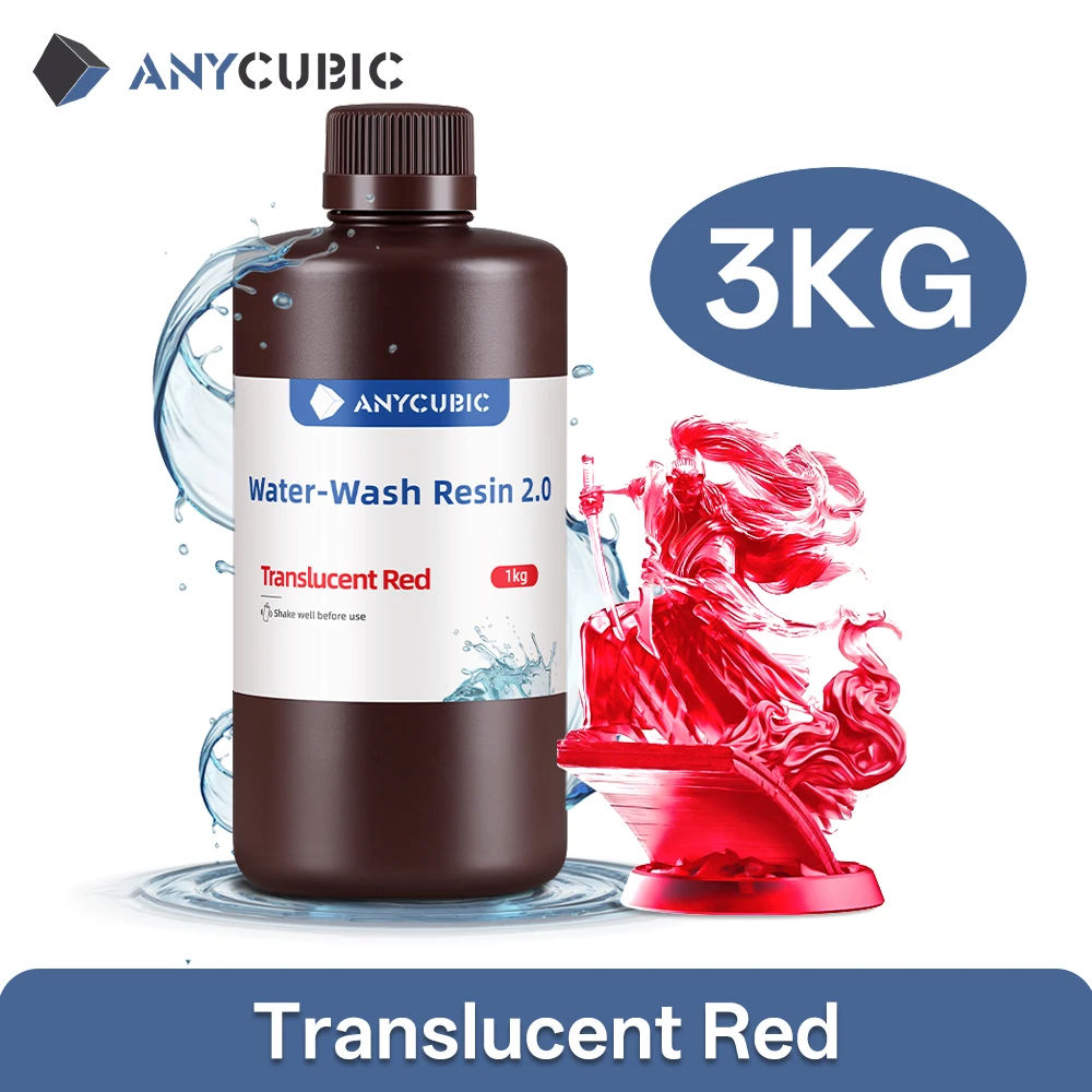 ANYCUBIC Water-Wash Resin 3kg High Precision Low Odor Low Viscosity 3D Printing Standard Photopolymer For LCD 3D Printer - image 22