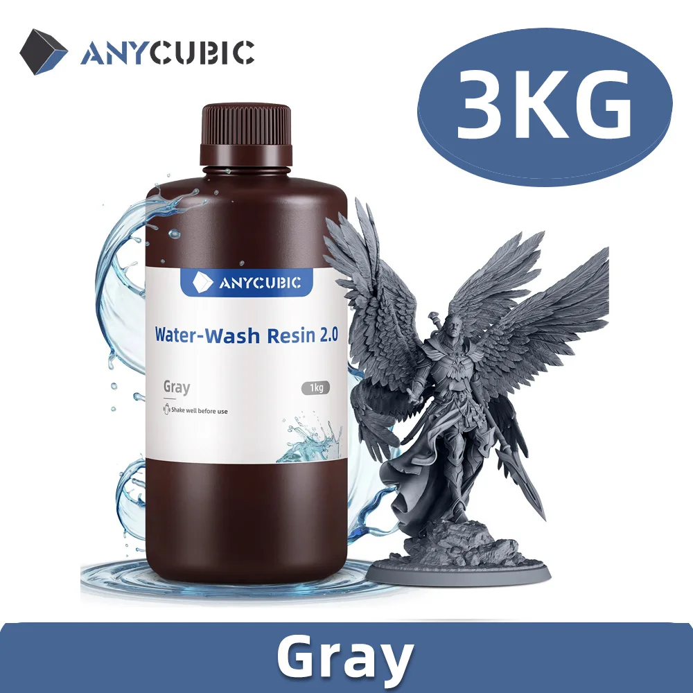 ANYCUBIC Water-Wash Resin 3kg High Precision Low Odor Low Viscosity 3D Printing Standard Photopolymer For LCD 3D Printer - image 18