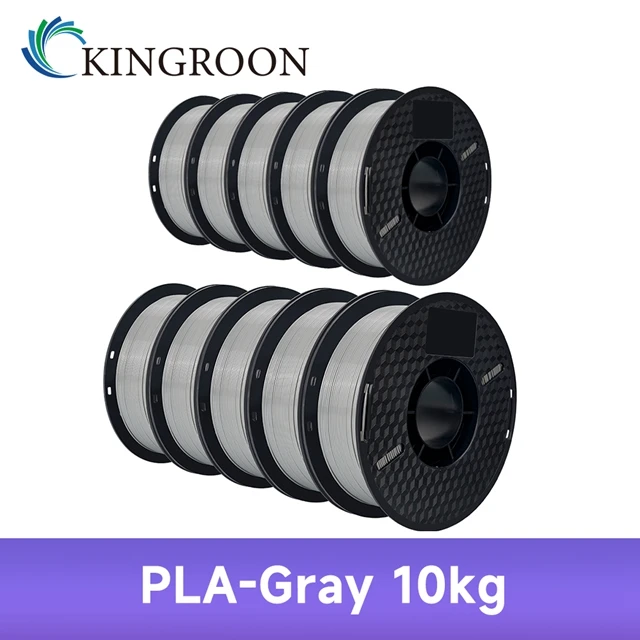 KINGROON 10KG PLA/ ABS/ PETG Filament 1.75mm Black White Gray , Wholesale 10 Rolls PLA ABS PETG Plastic For 3D Printer - image 23