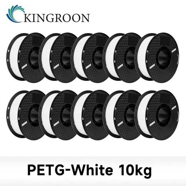 KINGROON 10KG PLA/ ABS/ PETG Filament 1.75mm Black White Gray , Wholesale 10 Rolls PLA ABS PETG Plastic For 3D Printer - image 28
