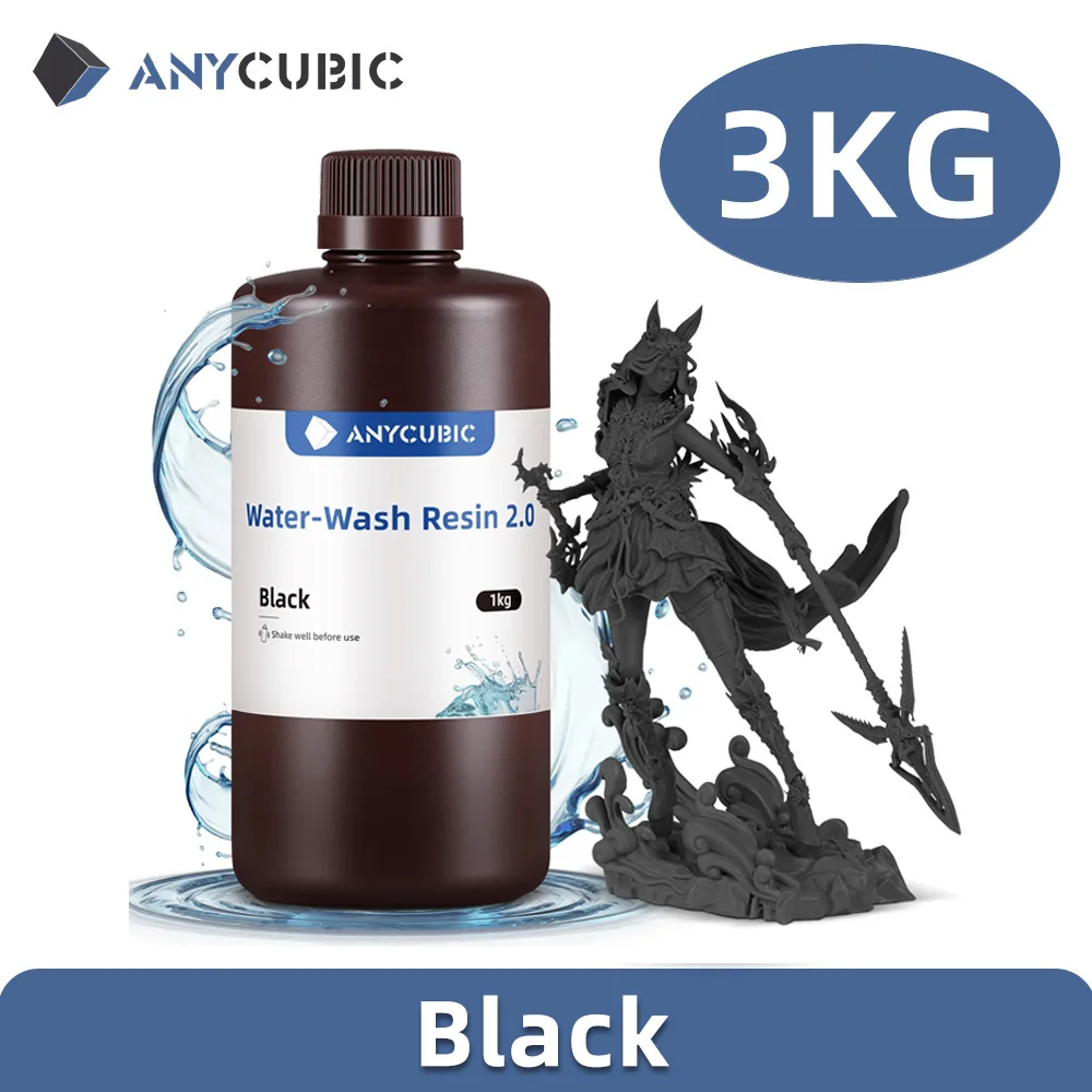ANYCUBIC Water-Wash Resin 3kg High Precision Low Odor Low Viscosity 3D Printing Standard Photopolymer For LCD 3D Printer - image 14