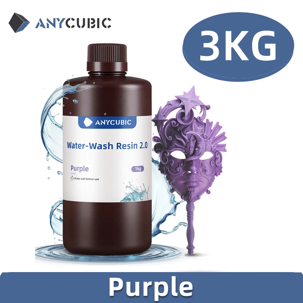 ANYCUBIC Water-Wash Resin 3kg High Precision Low Odor Low Viscosity 3D Printing Standard Photopolymer For LCD 3D Printer - image 23
