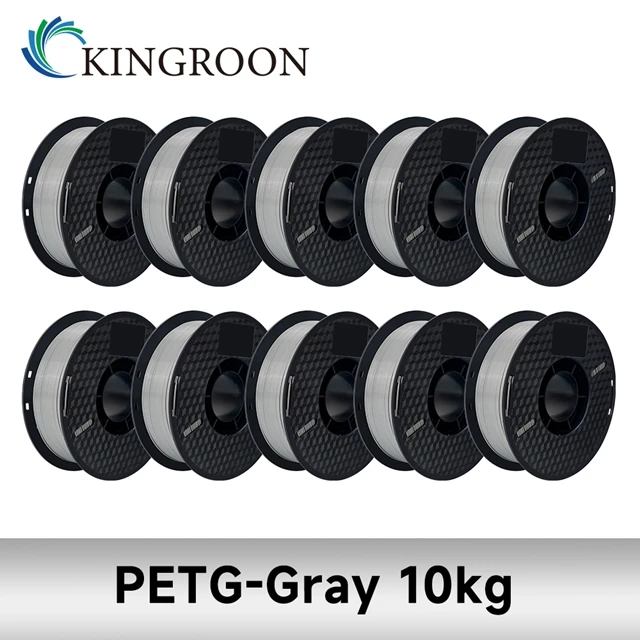 KINGROON 10KG PLA/ ABS/ PETG Filament 1.75mm Black White Gray , Wholesale 10 Rolls PLA ABS PETG Plastic For 3D Printer - image 17