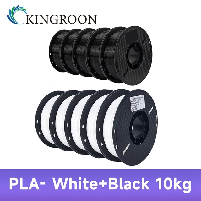 KINGROON 10KG PLA/ ABS/ PETG Filament 1.75mm Black White Gray , Wholesale 10 Rolls PLA ABS PETG Plastic For 3D Printer - image 32