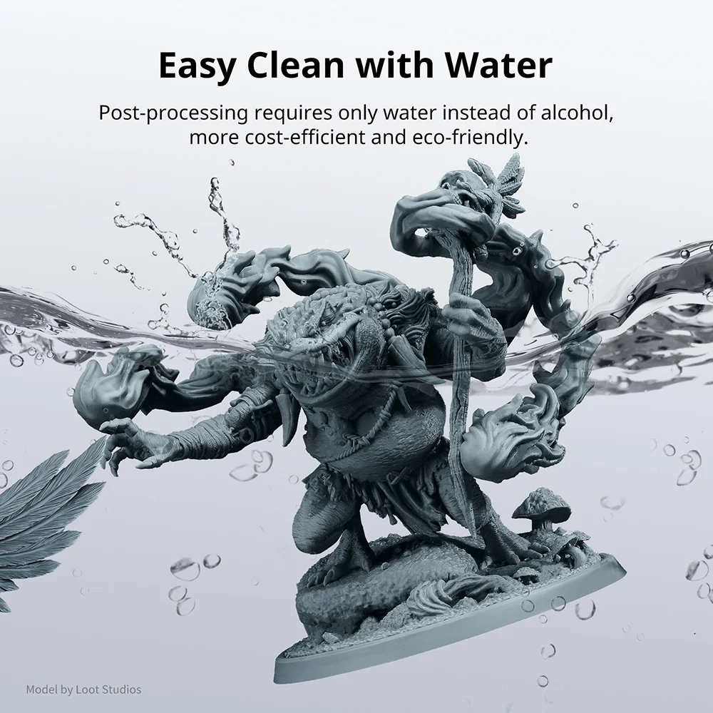 ANYCUBIC Water-Wash Resin 3kg High Precision Low Odor Low Viscosity 3D Printing Standard Photopolymer For LCD 3D Printer - image 3