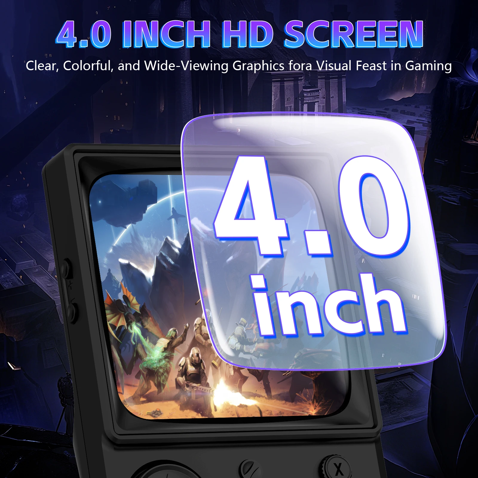 AISLPC RG40 MAX Handheld Game Console 64/128G 4.0" IPS Screen 5G Portable Pocket Game Player - image 4