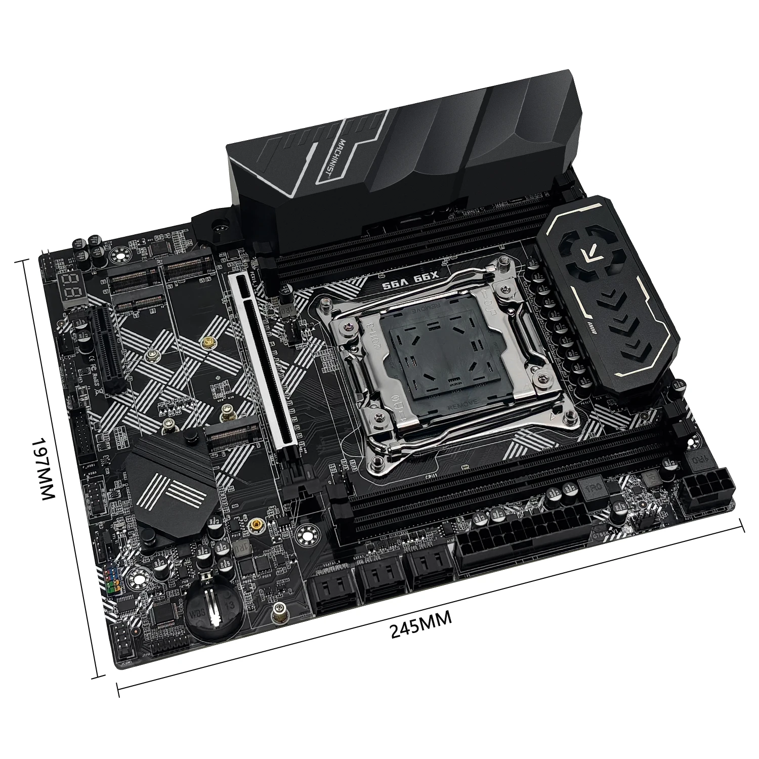 MACHINIST X99 V9S Motherboard Support TPM2.0 LGA 2011-3 Xeon E5 CPU DDR4 RAM C612 Chip with 3*NVME M.2 Slot SATA3.0 Black Armor - image 3
