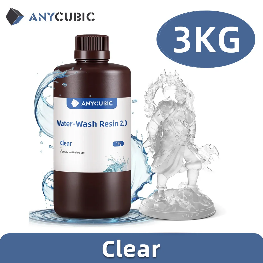 ANYCUBIC Water-Wash Resin 3kg High Precision Low Odor Low Viscosity 3D Printing Standard Photopolymer For LCD 3D Printer - image 26