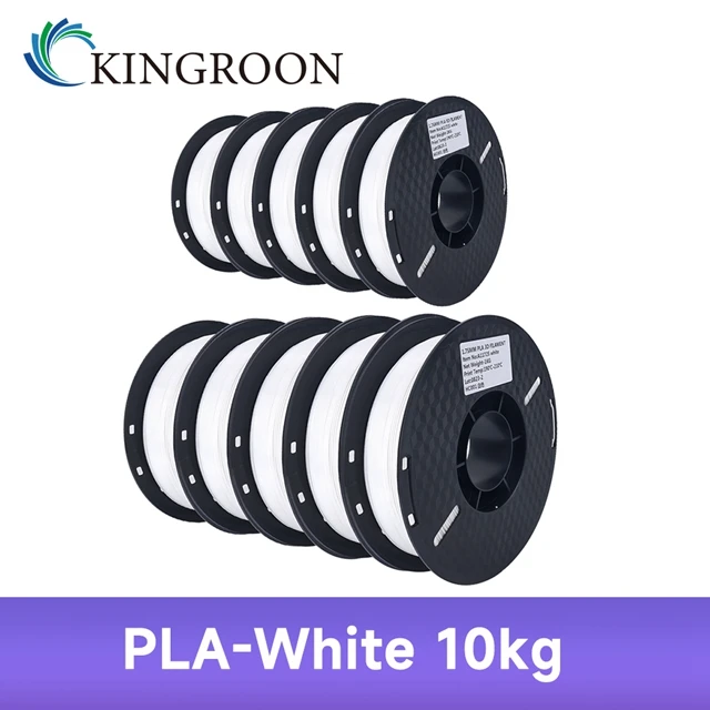KINGROON 10KG PLA/ ABS/ PETG Filament 1.75mm Black White Gray , Wholesale 10 Rolls PLA ABS PETG Plastic For 3D Printer - image 13