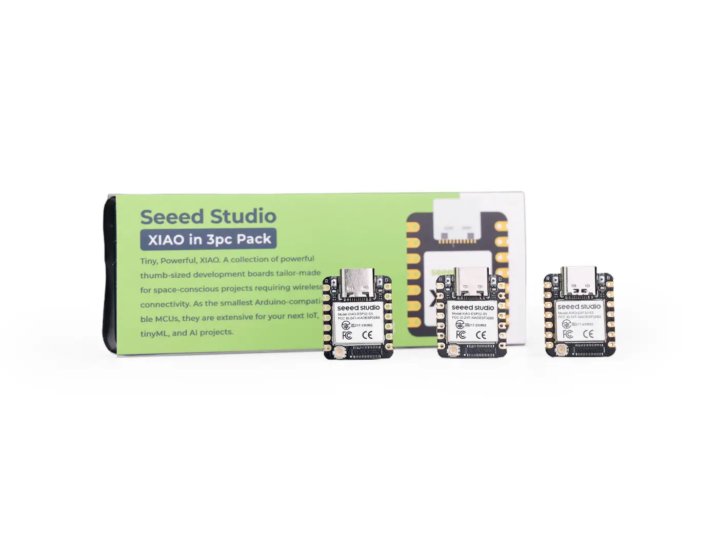 3pcs ESP32S3 Dev Boards Seeed Studio XIAO 2.4G 240MHz Development Board ESP32 S3 WiFi BLE 5.0 For IOT Arduino with Antenna   ﻿